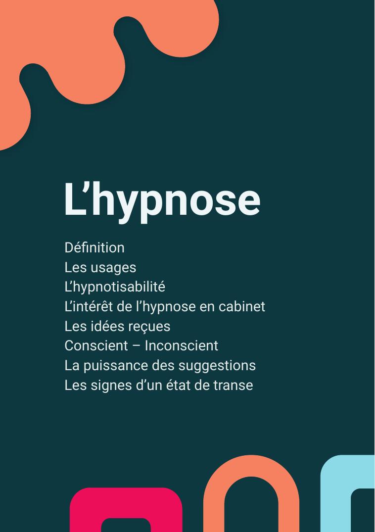 Le chapitre « L'hypnose »